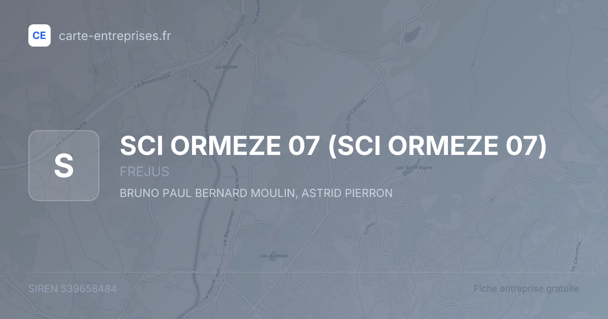 SCI ORMEZE 07 — 539658484 — fiche entreprise