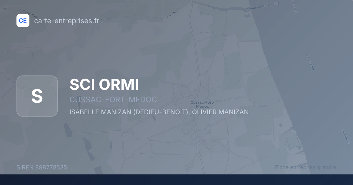 SCI ORMI — 898778535 — fiche entreprise