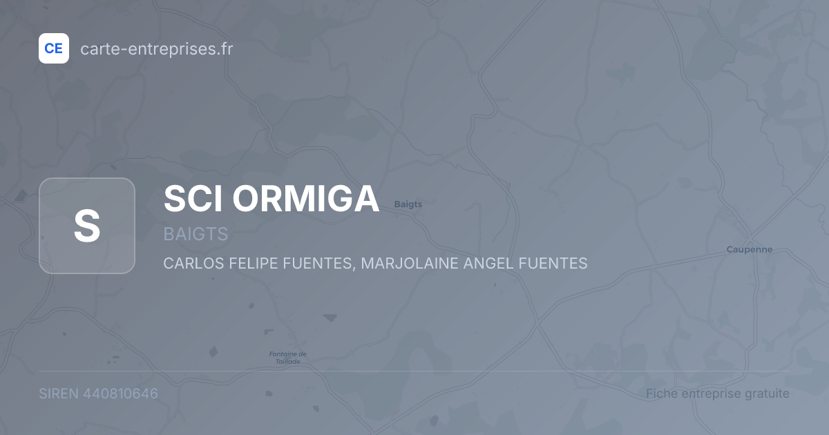 SCI ORMIGA — 440810646 — fiche entreprise