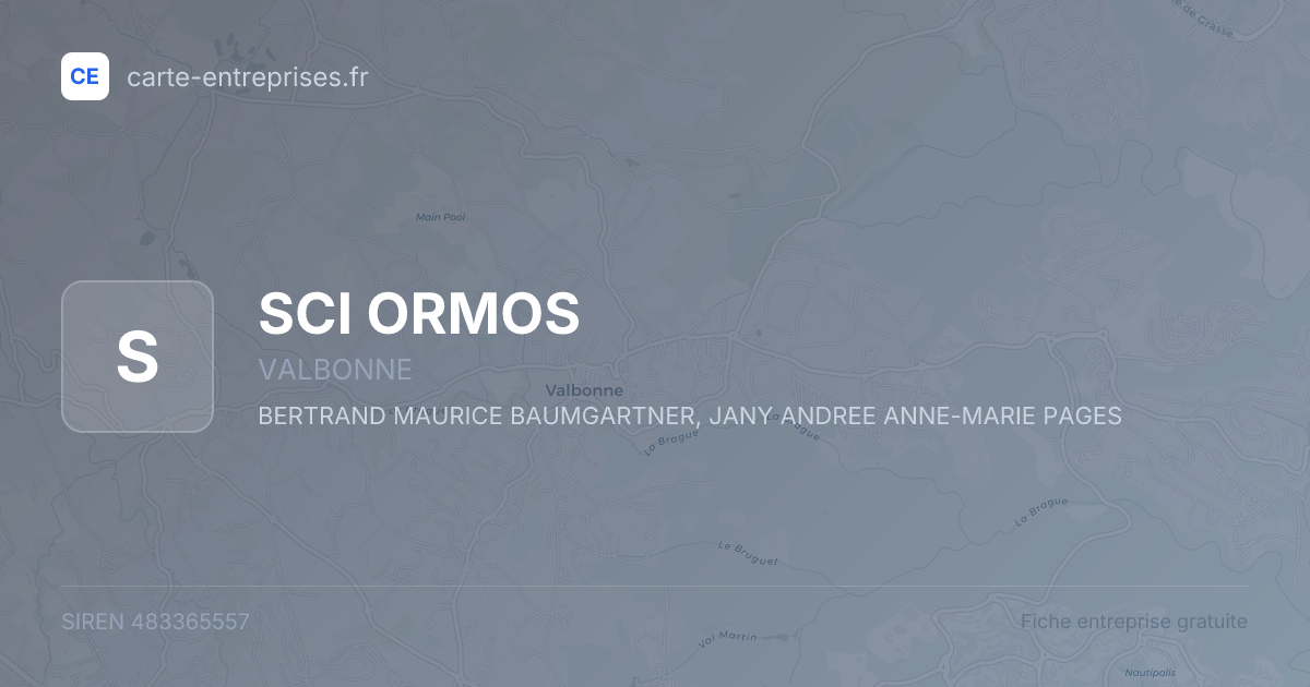 SCI ORMOS — 483365557 — fiche entreprise