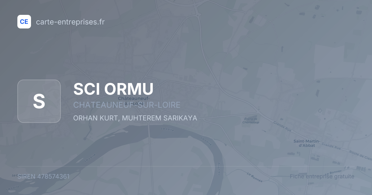 SCI ORMU — 478574361 — fiche entreprise