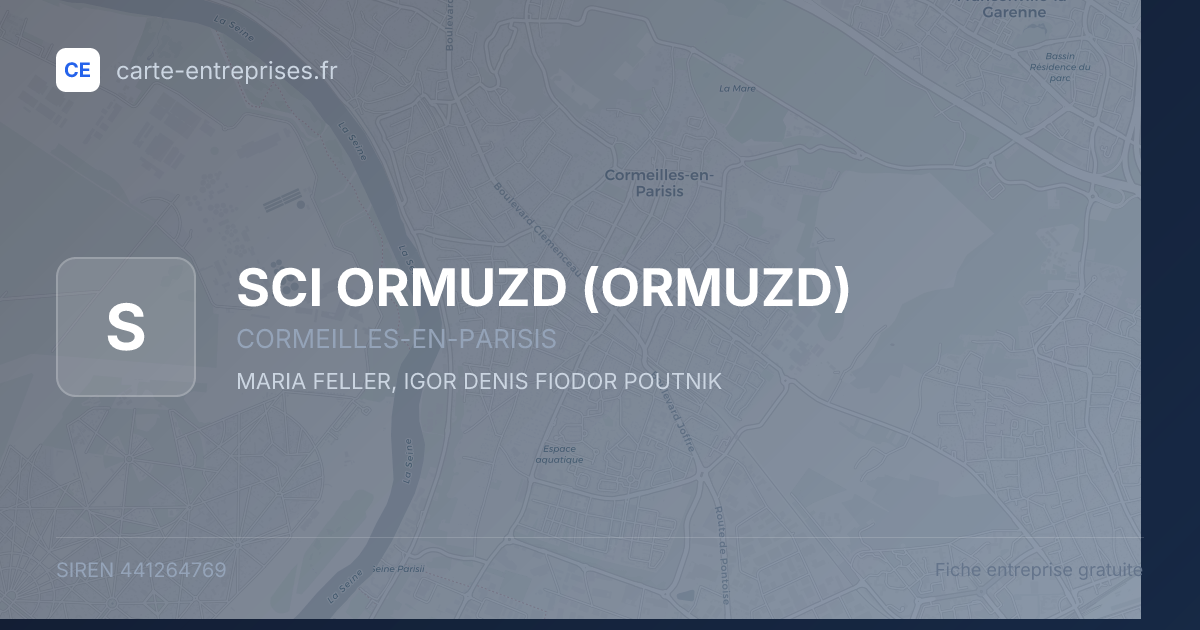 SCI ORMUZD (ORMUZD) — 441264769 — fiche entreprise