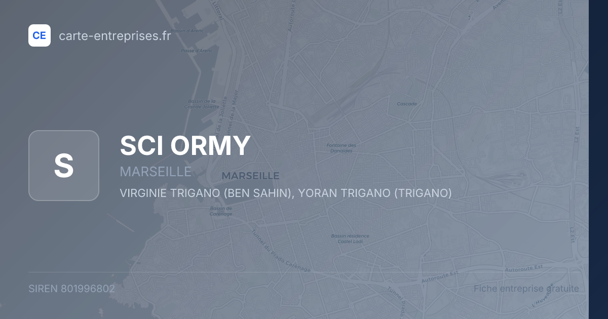 SCI ORMY — 801996802 — fiche entreprise