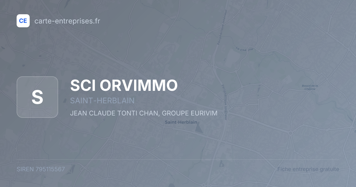 SCI ORVIMMO — 795115567 — fiche entreprise