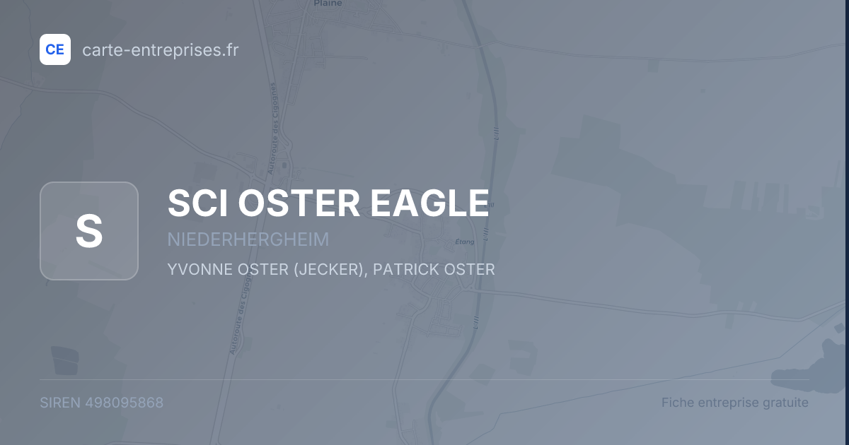 SCI OSTER EAGLE — 498095868 — fiche entreprise