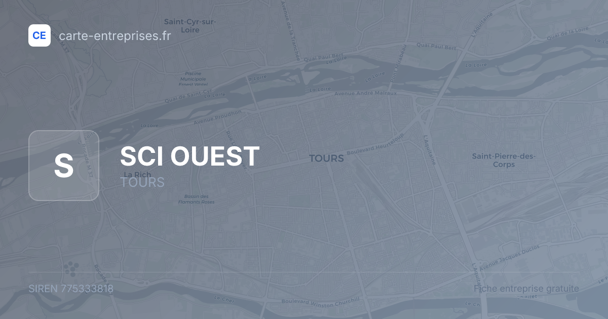 SCI OUEST — 775333818 — fiche entreprise