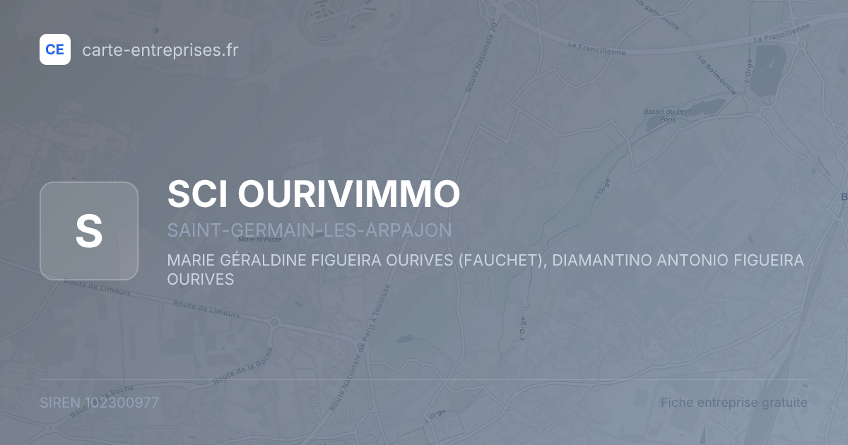 SCI OURIVIMMO — 102300977 — fiche entreprise