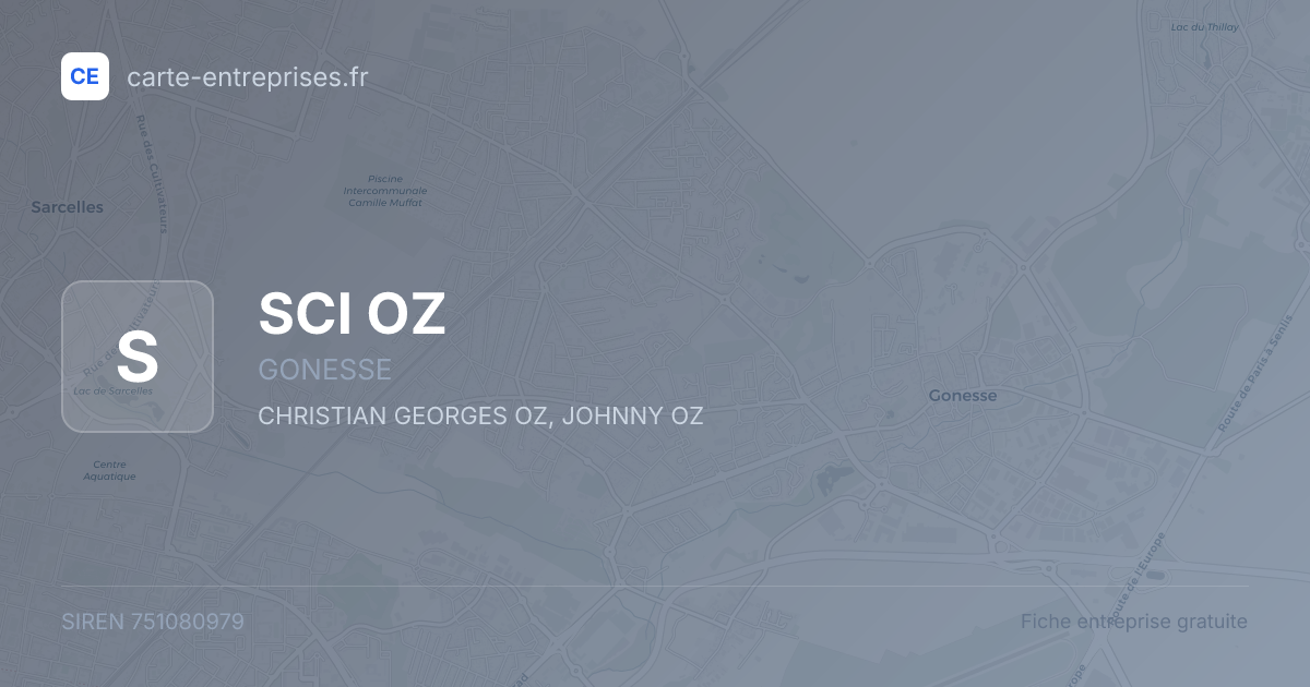 SCI OZ — 751080979 — fiche entreprise