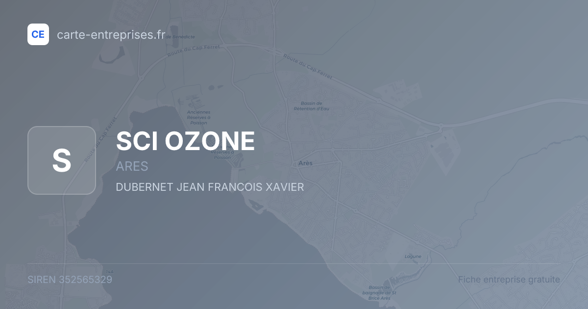 SCI OZONE — 352565329 — fiche entreprise