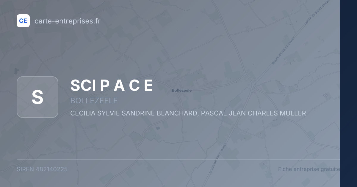 SCI P A C E — 482140225 — fiche entreprise