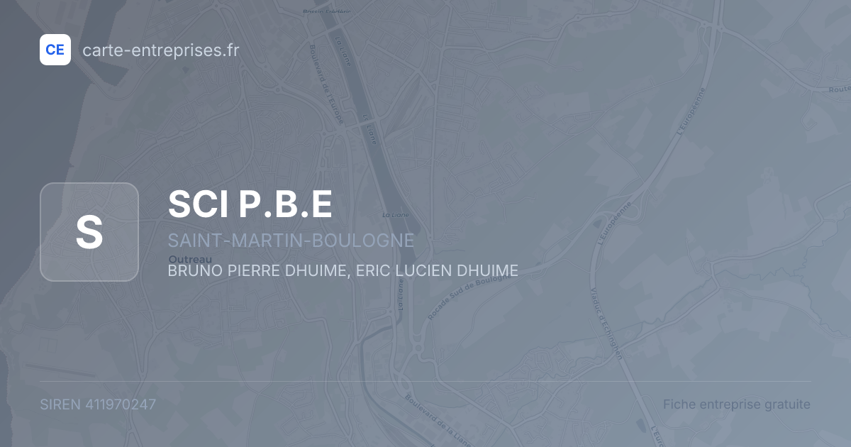 SCI P.B.E — 411970247 — fiche entreprise