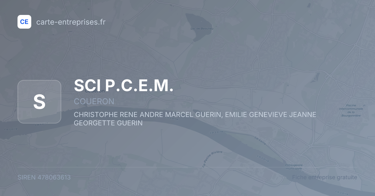 SCI P.C.E.M. — 478063613 — fiche entreprise