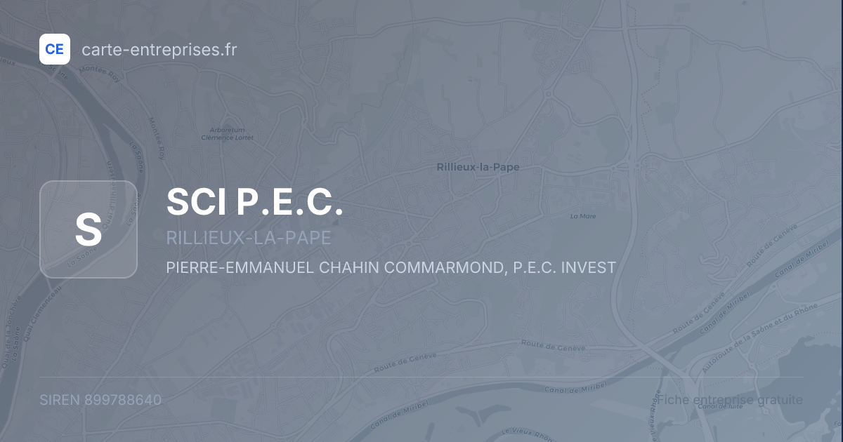 SCI P.E.C. — 899788640 — fiche entreprise