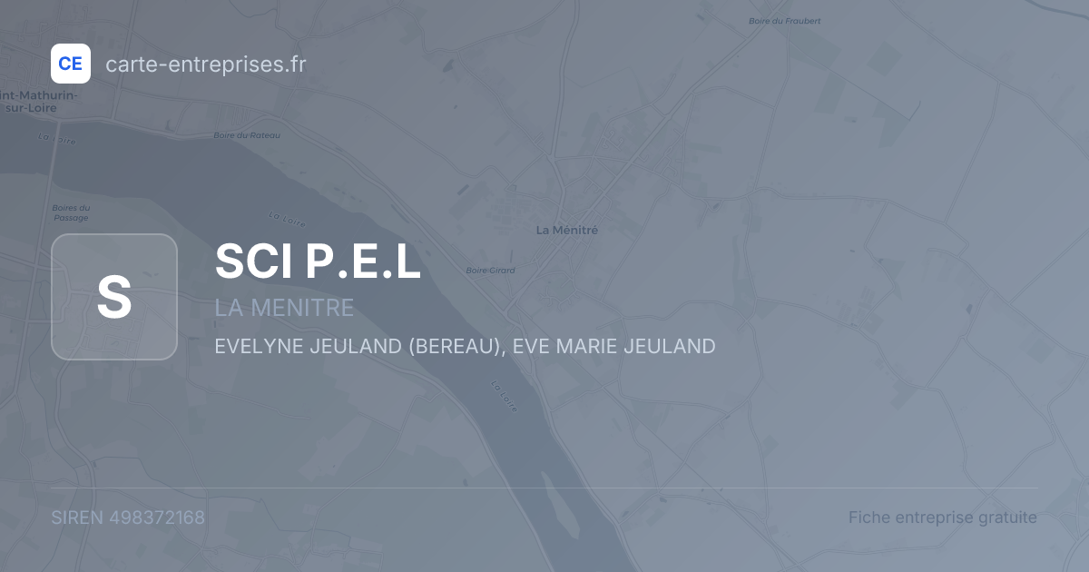 SCI P.E.L — 498372168 — fiche entreprise