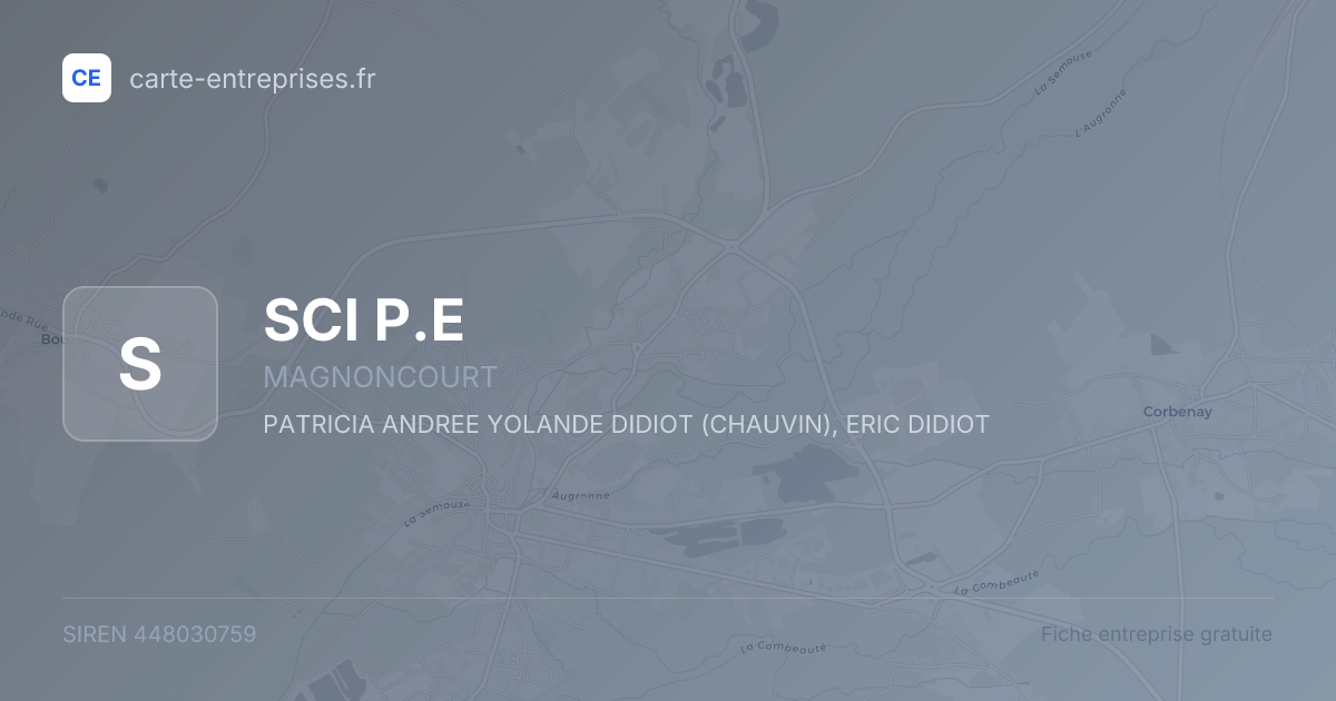 SCI P.E — 448030759 — fiche entreprise