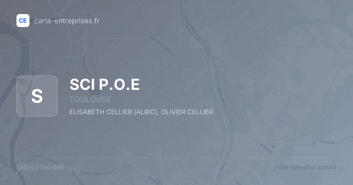 SCI P.O.E — 511561656 — fiche entreprise