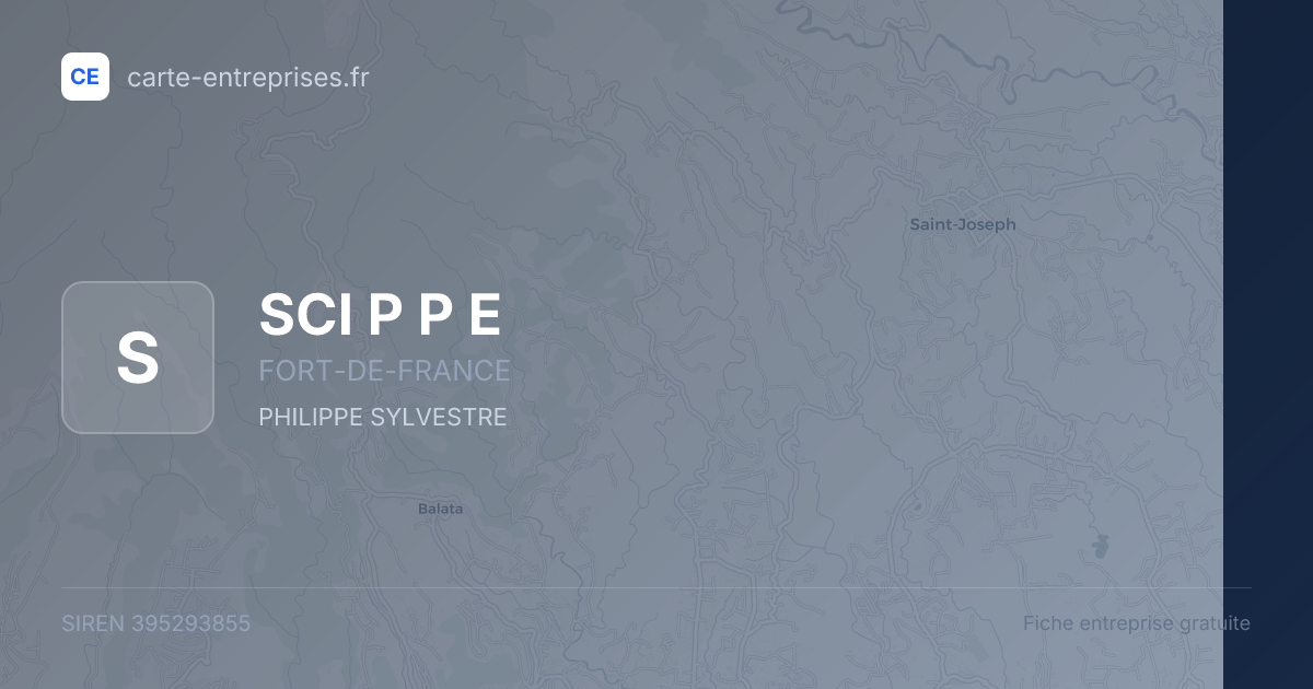 SCI P P E — 395293855 — fiche entreprise