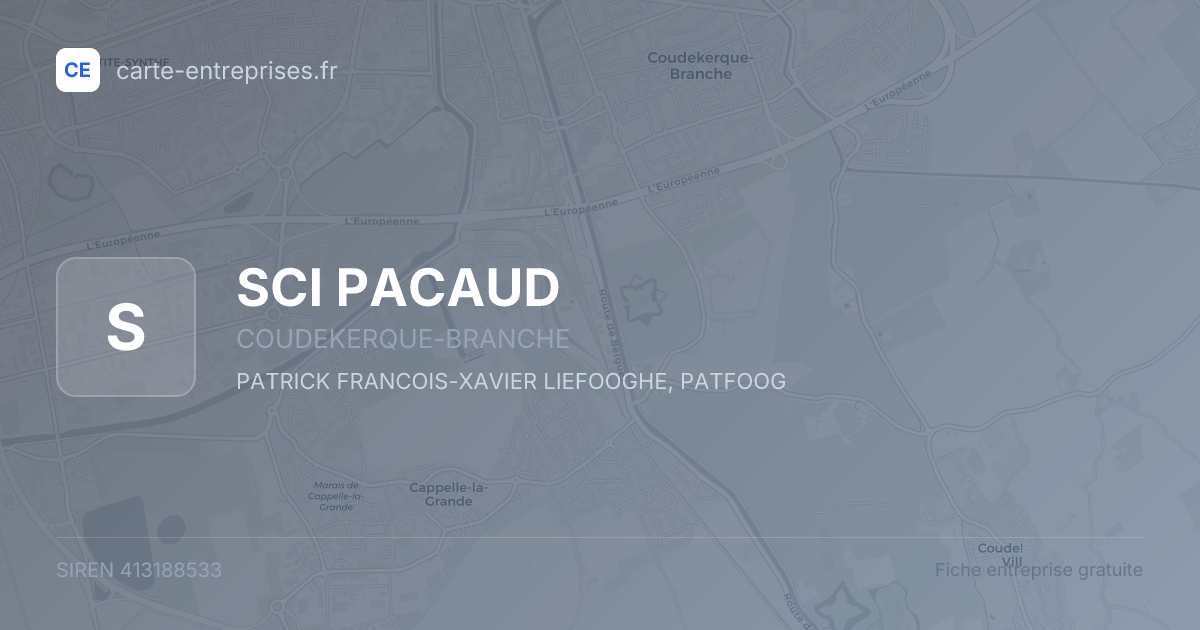 SCI PACAUD — 413188533 — fiche entreprise