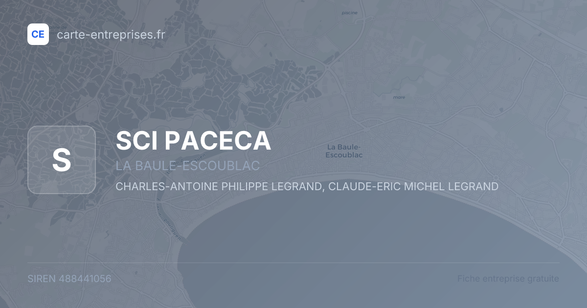SCI PACECA — 488441056 — fiche entreprise