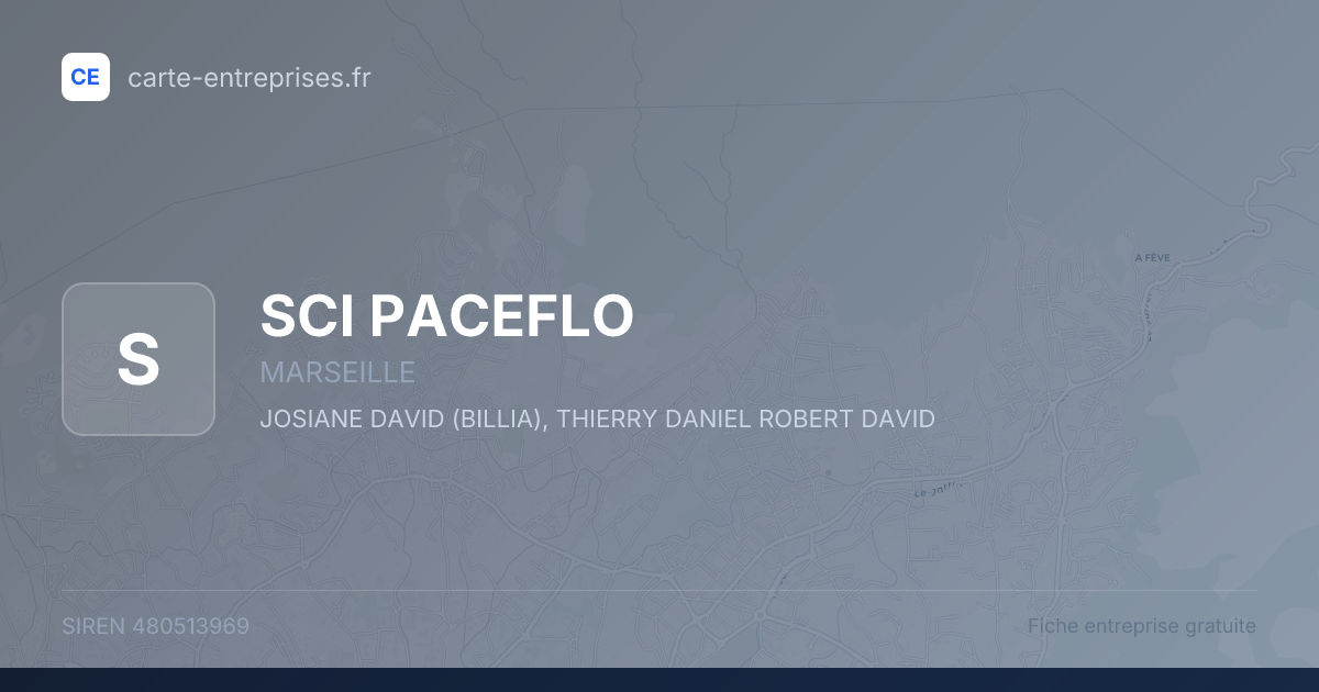 SCI PACEFLO — 480513969 — fiche entreprise