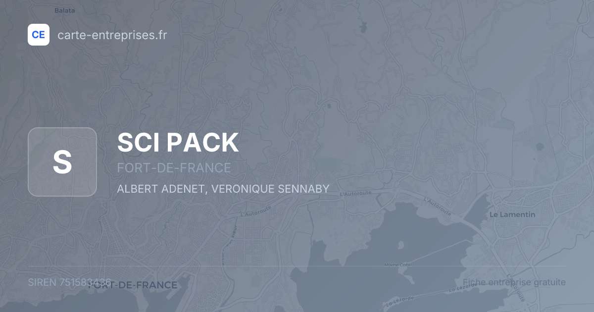 SCI PACK — 751583436 — fiche entreprise