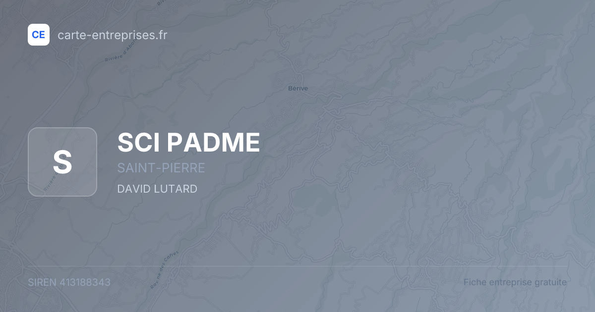 SCI PADME — 413188343 — fiche entreprise