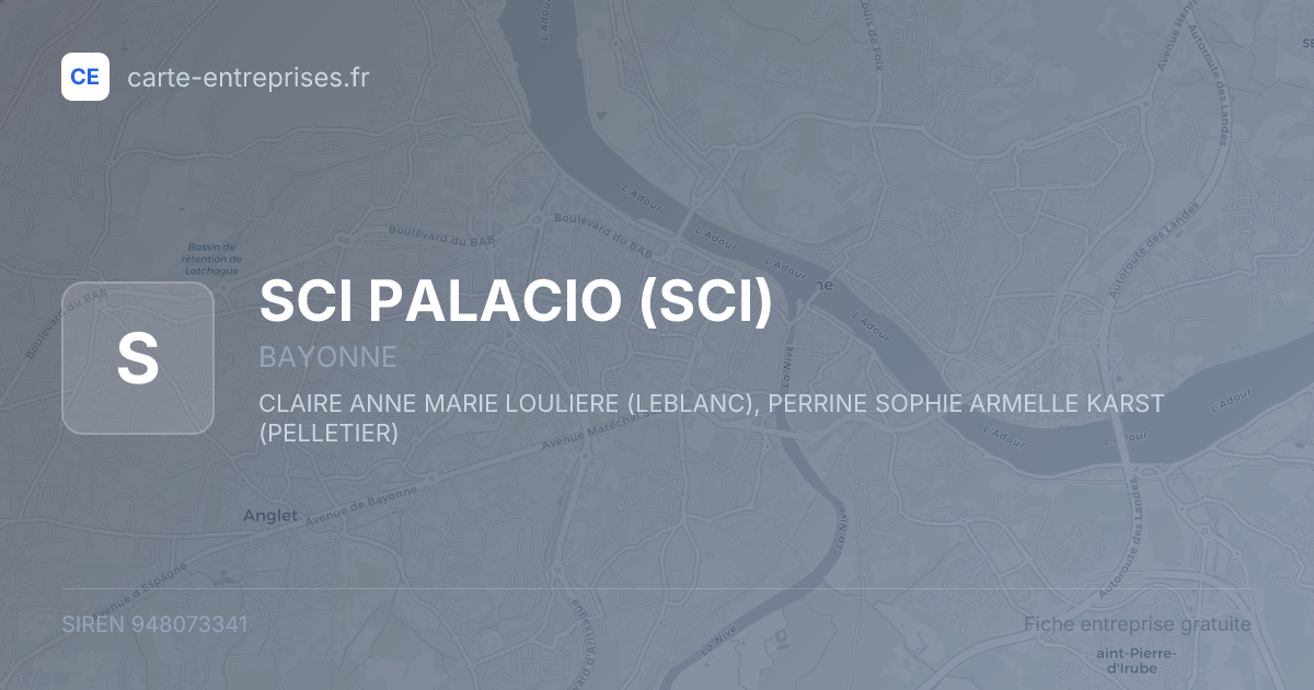 SCI PALACIO (SCI) — 948073341 — fiche entreprise
