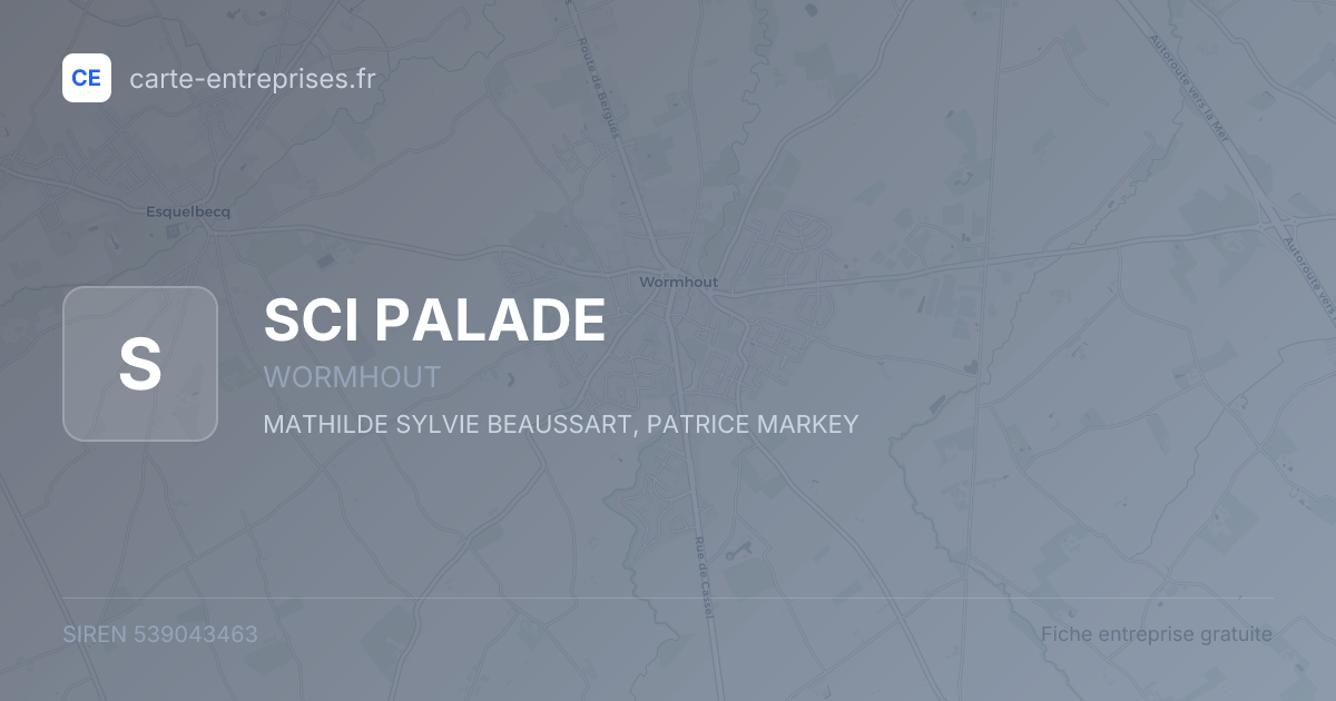 SCI PALADE — 539043463 — fiche entreprise