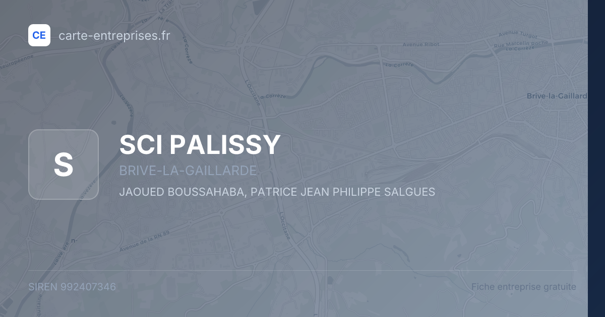 SCI PALISSY — 992407346 — fiche entreprise