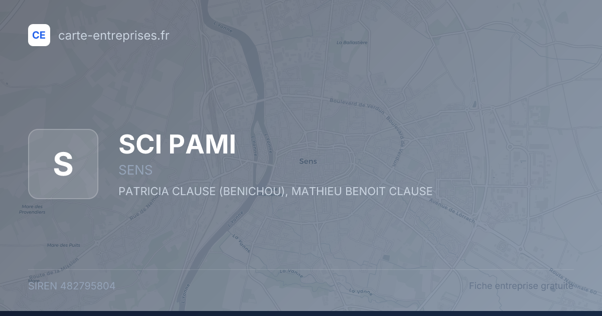 SCI PAMI — 482795804 — fiche entreprise