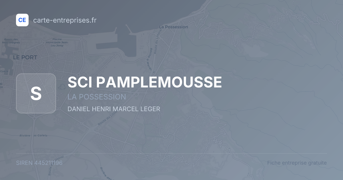 SCI PAMPLEMOUSSE — 445211196 — fiche entreprise