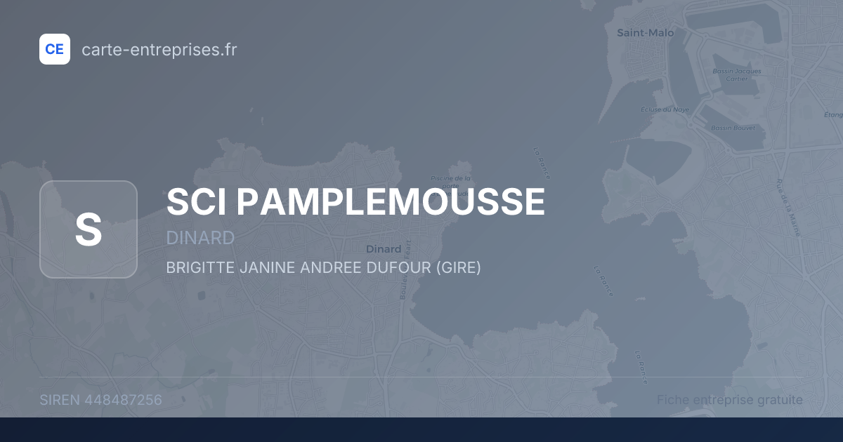 SCI PAMPLEMOUSSE — 448487256 — fiche entreprise