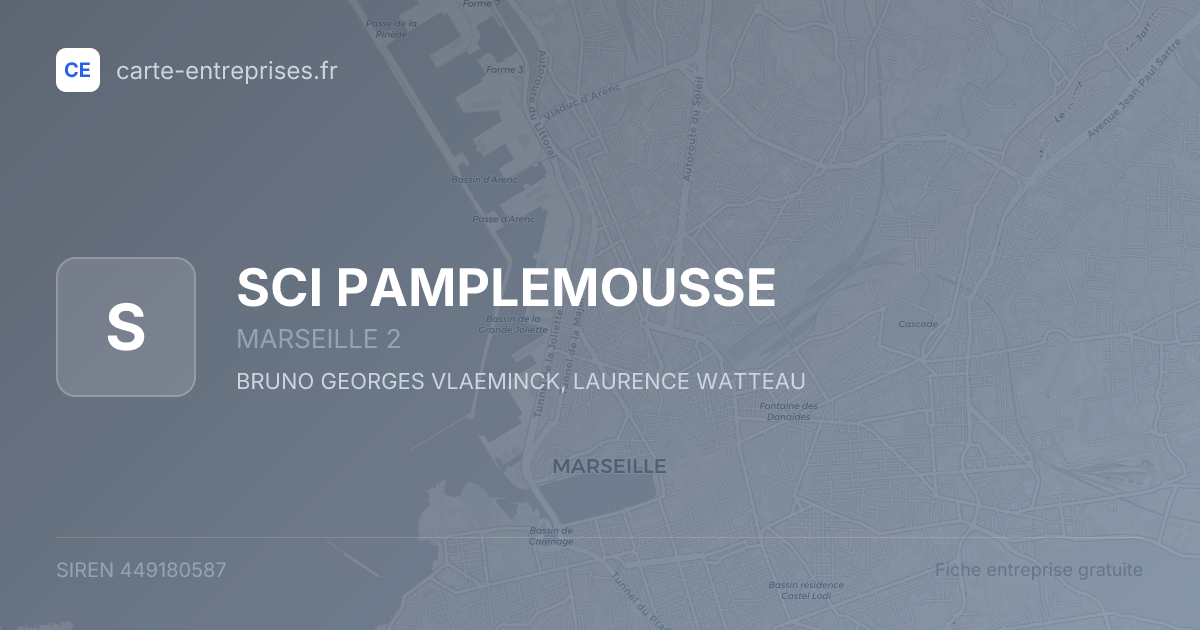 SCI PAMPLEMOUSSE — 449180587 — fiche entreprise