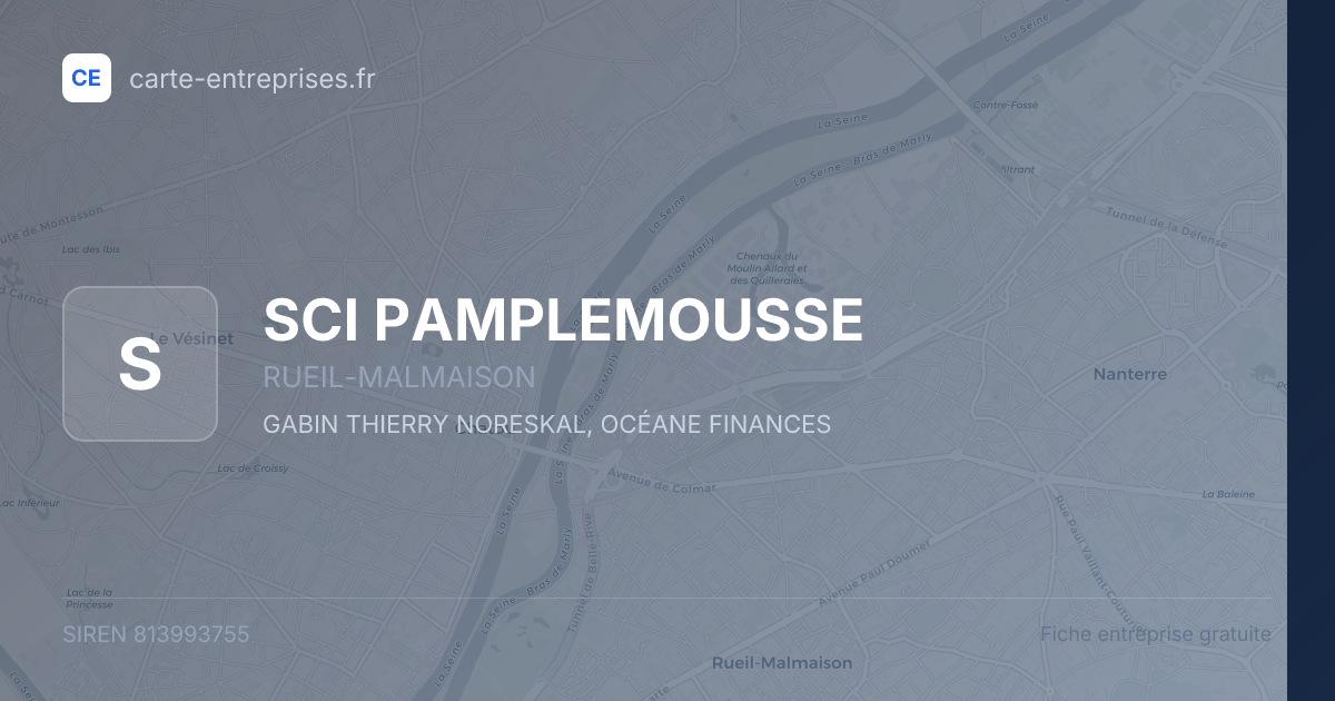SCI PAMPLEMOUSSE — 813993755 — fiche entreprise