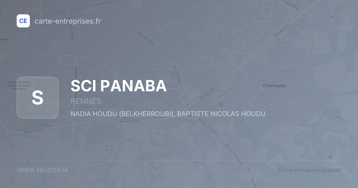 SCI PANABA — 482413424 — fiche entreprise