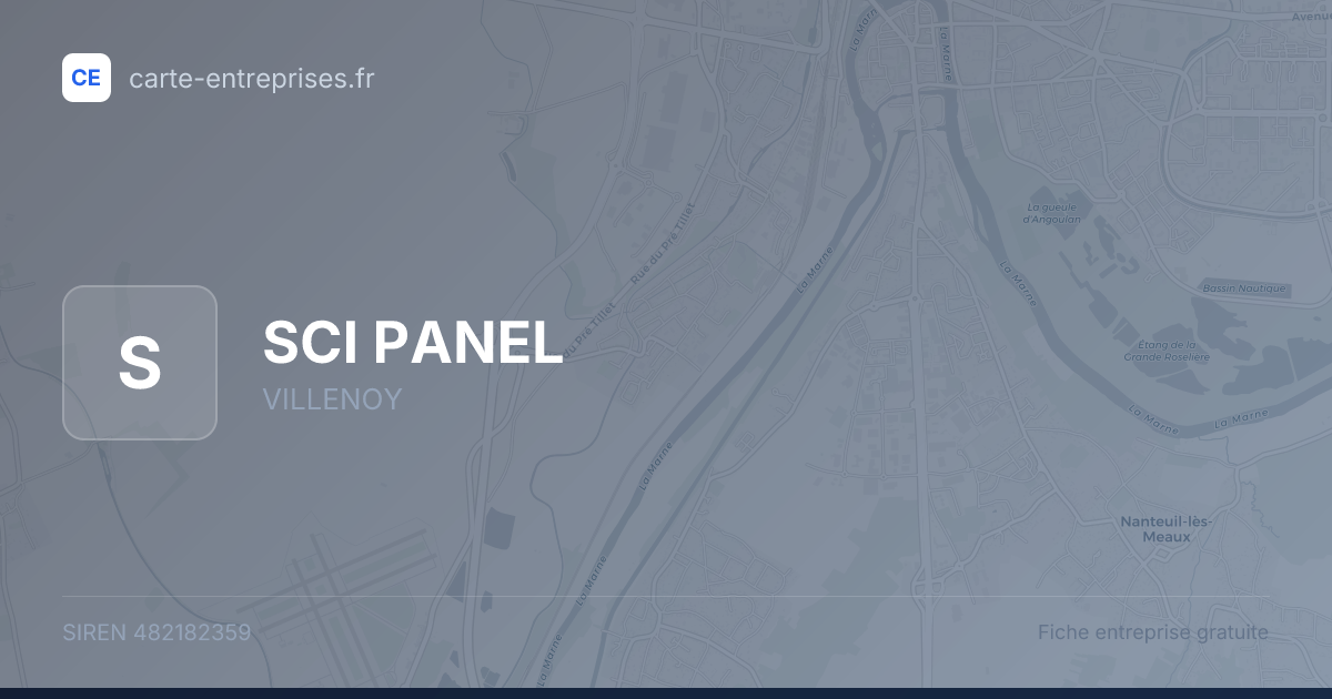 SCI PANEL — 482182359 — fiche entreprise