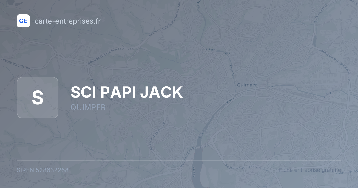 SCI PAPI JACK — 528632268 — fiche entreprise
