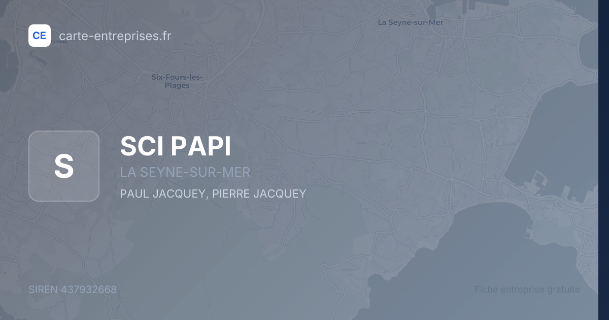 SCI PAPI — 437932668 — fiche entreprise