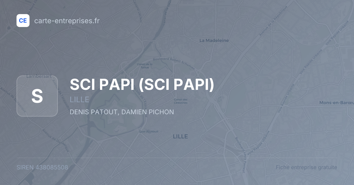 SCI PAPI — 438085508 — fiche entreprise
