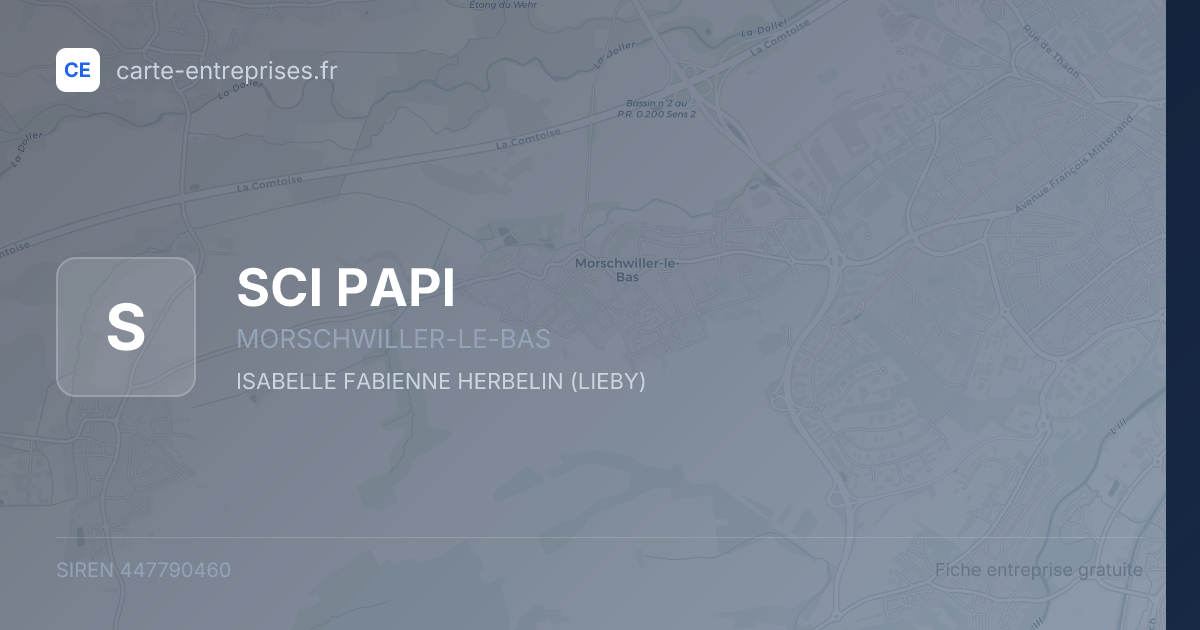 SCI PAPI — 447790460 — fiche entreprise