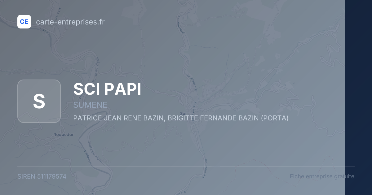 SCI PAPI — 511179574 — fiche entreprise