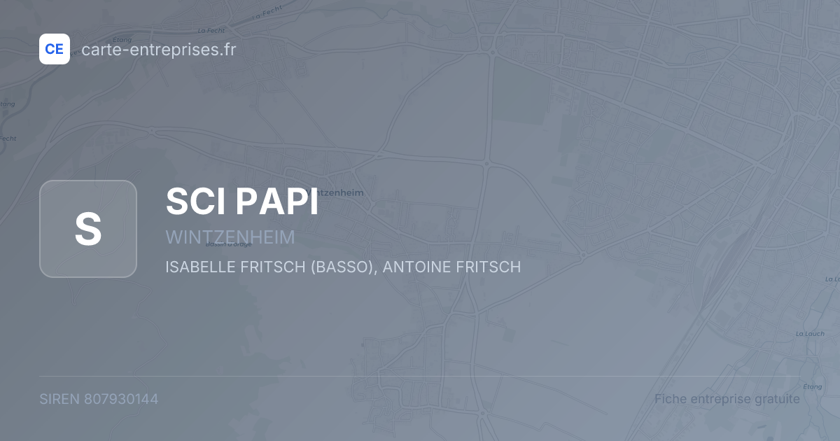 SCI PAPI — 807930144 — fiche entreprise