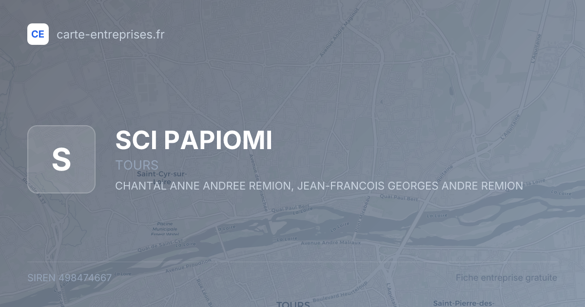 SCI PAPIOMI — 498474667 — fiche entreprise