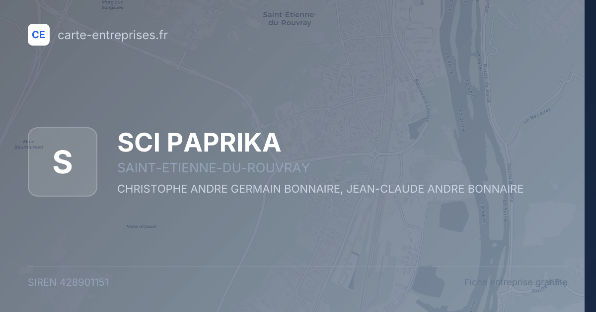 SCI PAPRIKA — 428901151 — fiche entreprise