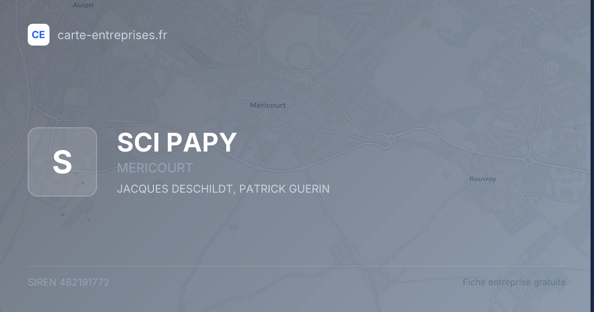 SCI PAPY — 482191772 — fiche entreprise