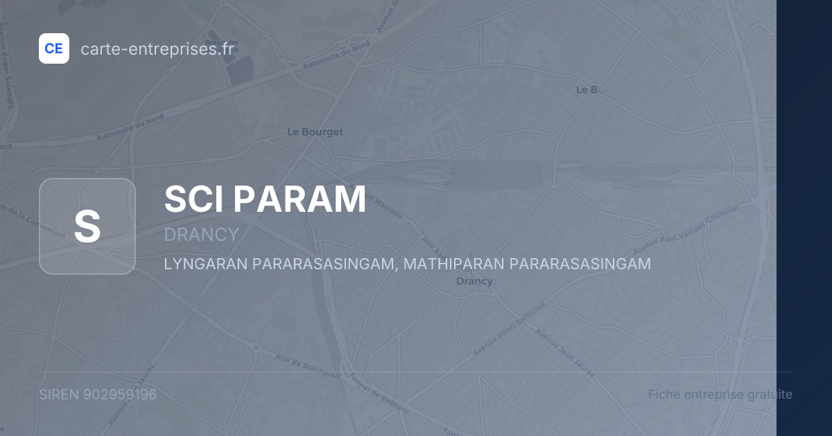 SCI PARAM — 902959196 — fiche entreprise