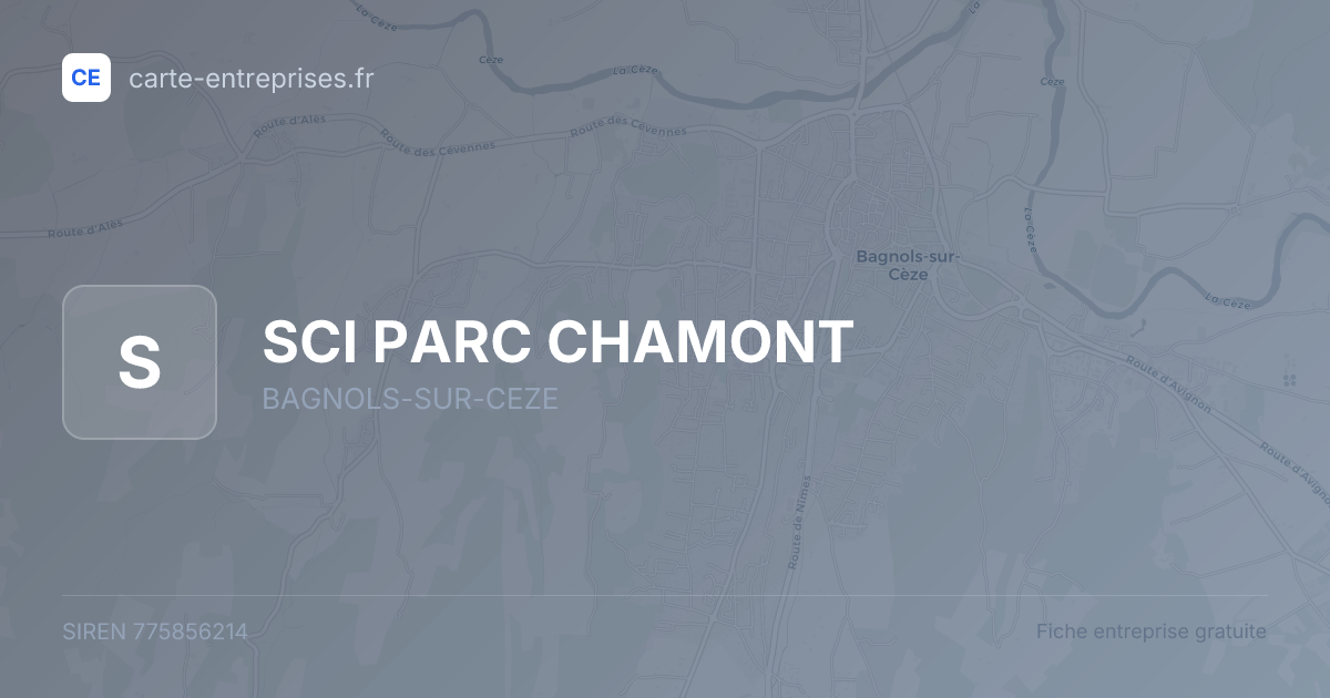 SCI PARC CHAMONT — 775856214 — fiche entreprise