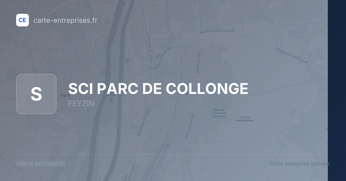 SCI PARC DE COLLONGE — 482188695 — fiche entreprise