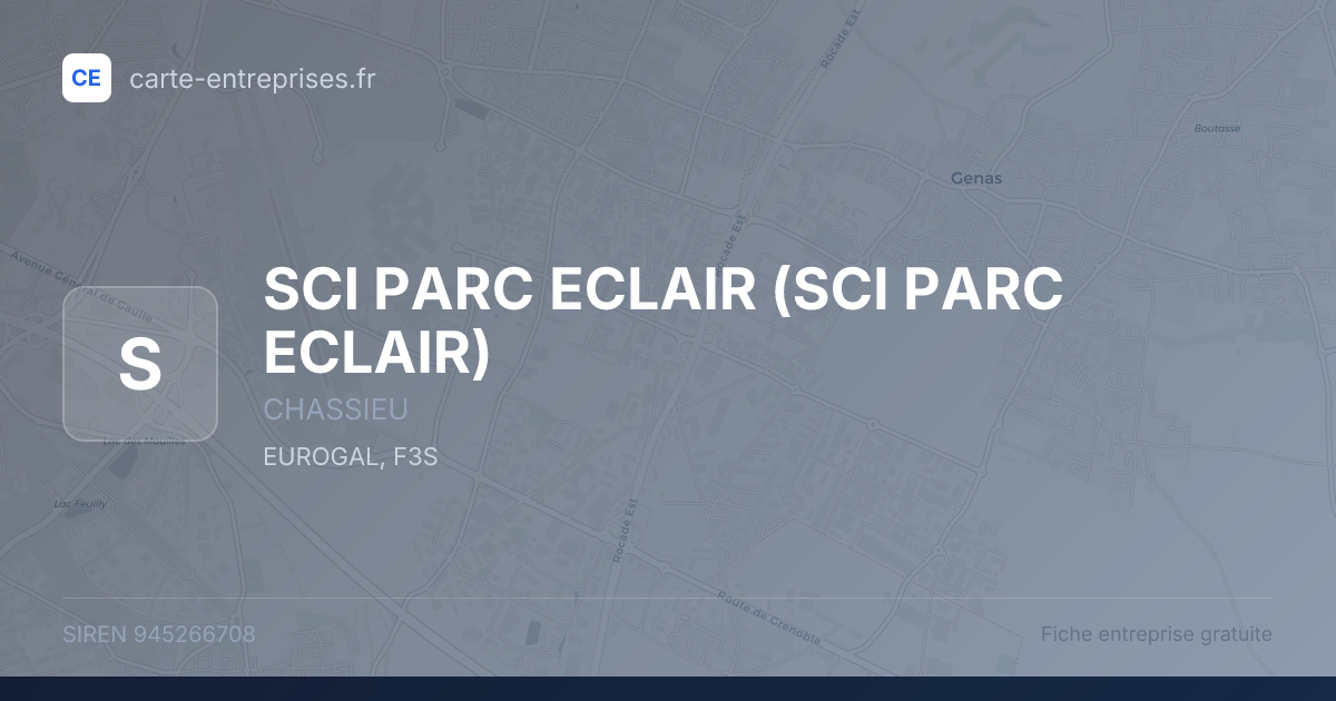 SCI PARC ECLAIR — 945266708 — fiche entreprise