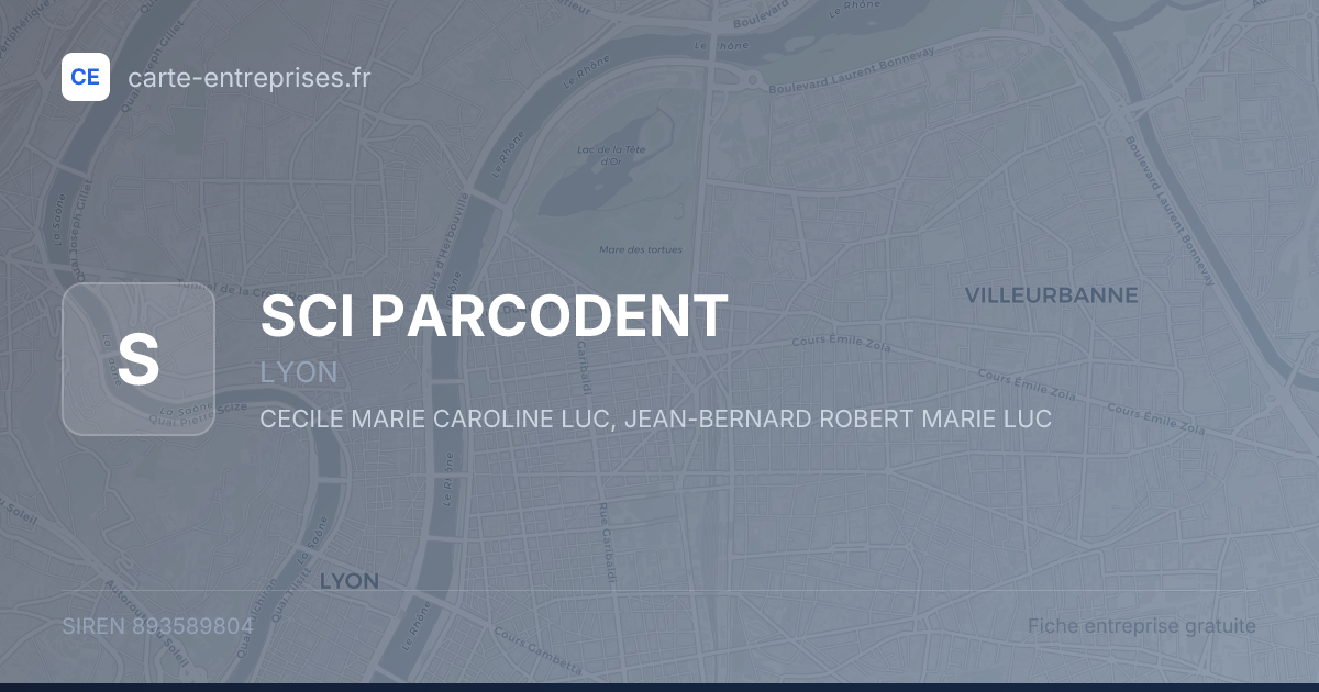 SCI PARCODENT — 893589804 — fiche entreprise